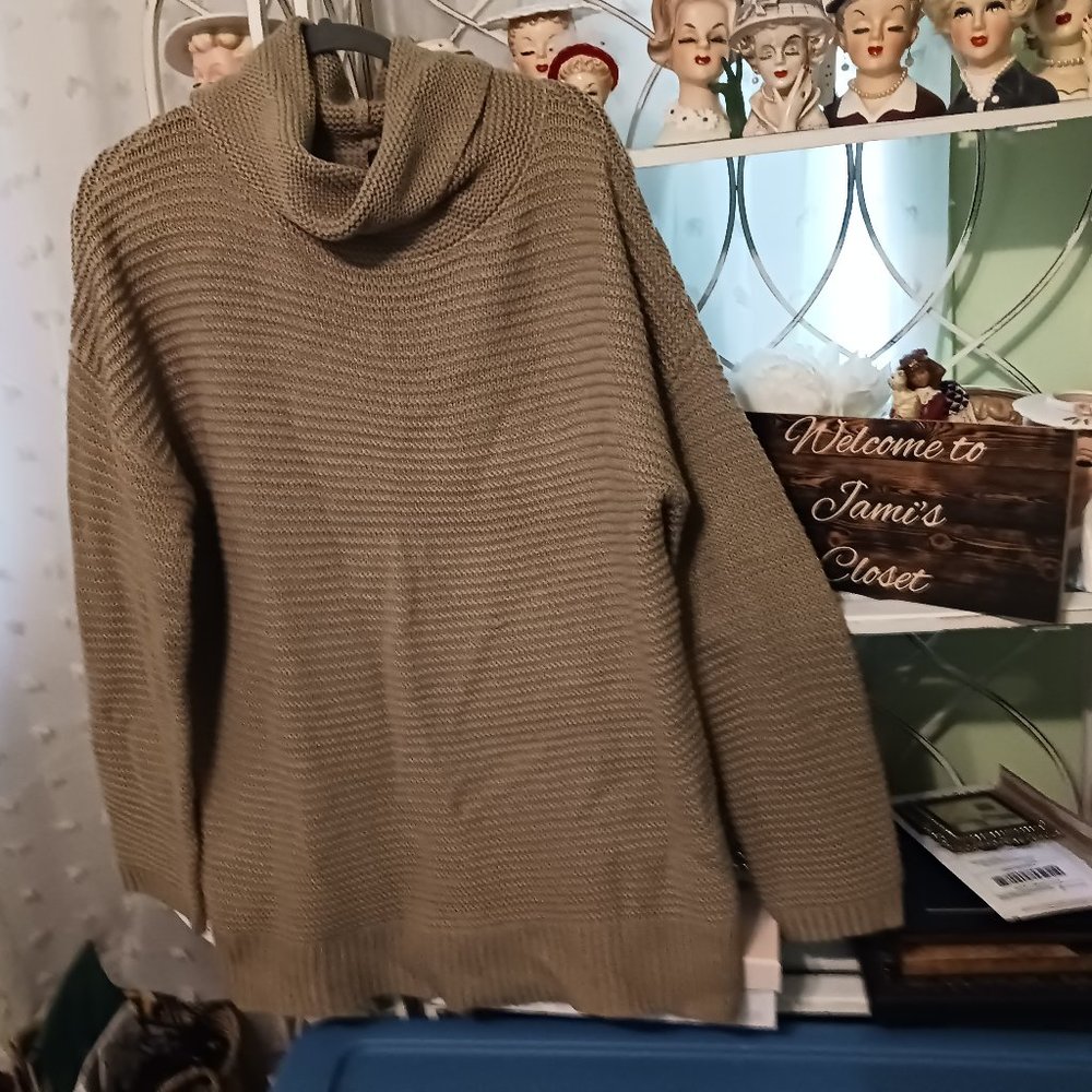 Sweater Thick Tan/Brown XXL